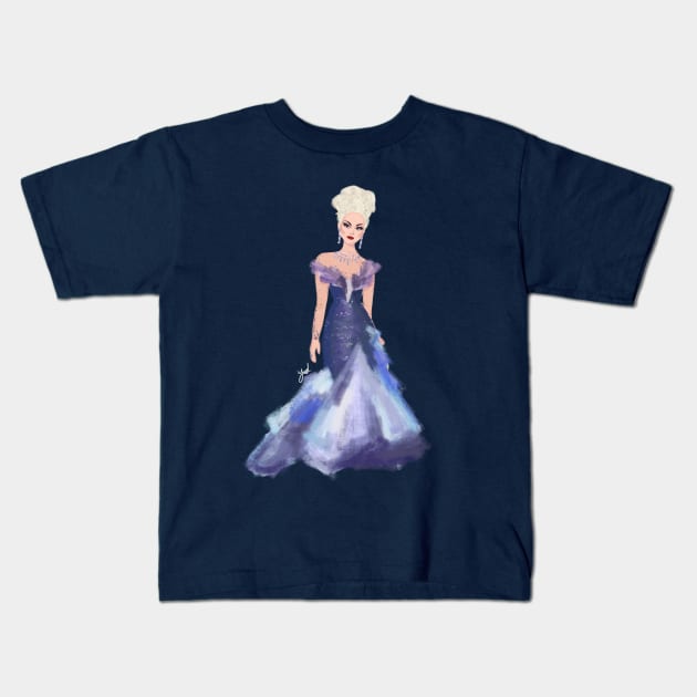 Manila Silver Foxy Kids T-Shirt by YaelsColors